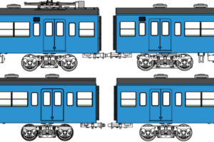 トラムウェイ TW-103SB「国鉄103系低運転台・非ユニット窓・非冷房車、青22号動力付基本4両セットB」
