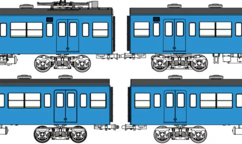 トラムウェイ TW-103SB「国鉄103系低運転台・非ユニット窓・非冷房車、青22号動力付基本4両セットB」