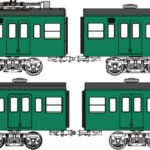 トラムウェイ TW-103SD「国鉄103系低運転台・非ユニット窓・非冷房車、青緑1号動力付基本4両セットD」