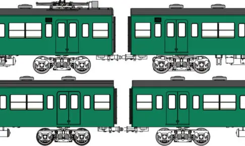 トラムウェイ TW-103SD「国鉄103系低運転台・非ユニット窓・非冷房車、青緑1号動力付基本4両セットD」