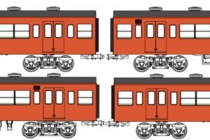 トラムウェイ TW-103SE「国鉄103系低運転台・非ユニット窓・非冷房車、朱色1号動力付基本4両セットE」