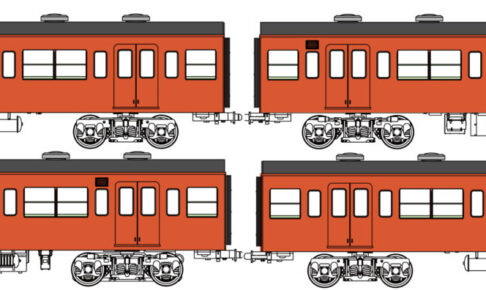トラムウェイ TW-103SE「国鉄103系低運転台・非ユニット窓・非冷房車、朱色1号動力付基本4両セットE」