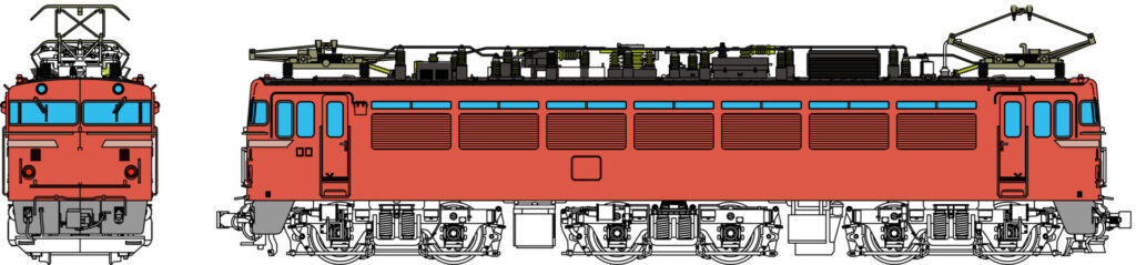 トラムウェイ TW-EF80-02 EF80-1次型客車用庇なし
