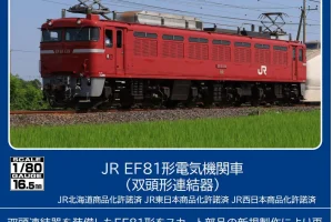 TOMIX トミックス (HO) HO-2040 JR EF81形電気機関車（双頭形連結器）(1両)