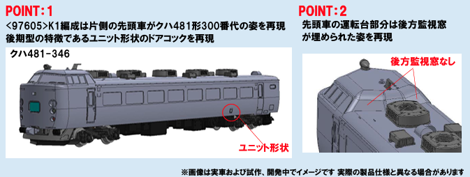 TOMIX トミックス (N) 97605 JR 485系特急電車(新潟車両センター・K1編成)セット(6両)