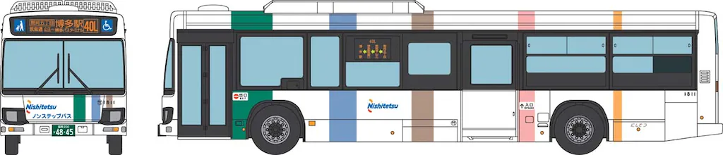 TOMIX トミーテック (N) ザ・バスコレクション バスコレ走行システム基本セットA5(いすゞ エルガ西日本鉄道仕様)