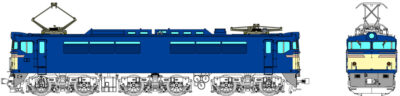 【トラムウェイ】(HO)EF61形（青15号+正面警戒色クリーム1号）再生産