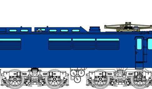 トラムウェイ TW-EF61-01 EF61青15号＋正面警戒色クリーム1号