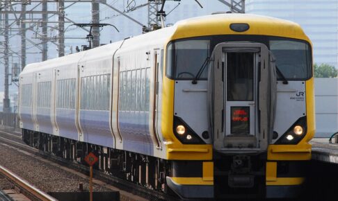 E257系500番代（Photo by： Toshinori baba / Wikimedia Commons / パブリックドメイン）※画像の車両は商品とは仕様が異なる場合があります。