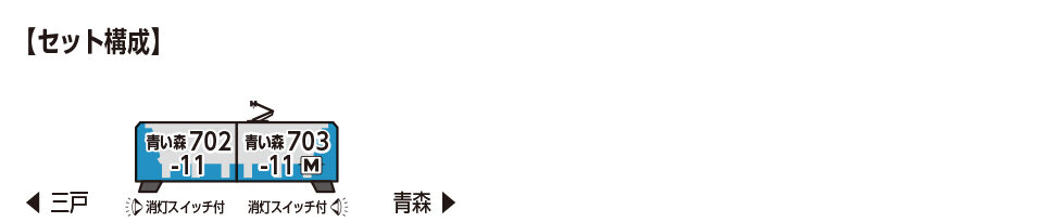 KATO カトー 10-2183 青い森鉄道 青い森703系 2両セット