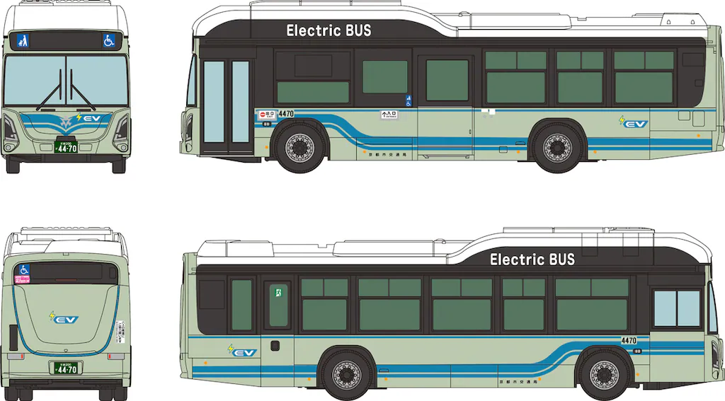 トミーテック (N) ザ・バスコレクション 京都市交通局　いすゞ　エルガEVデビュー記念