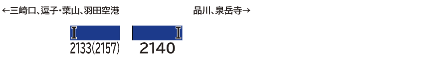 CROSSPOINT［10516］京急2100形（更新車・KEIKYU BLUE SKY TRAIN・20周年記念装飾）先頭車2両セット（動力無し）