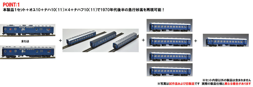 TOMIX トミックス HO-9122 国鉄 10系客車（急行妙高）セット