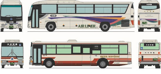 トミーテック (N) ザ・バスコレクション 大分交通2台セット 3