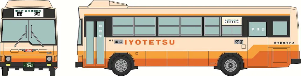 トミーテック (N) ザ・バスコレクション 伊予鉄南予バス 日野レインボーRJ