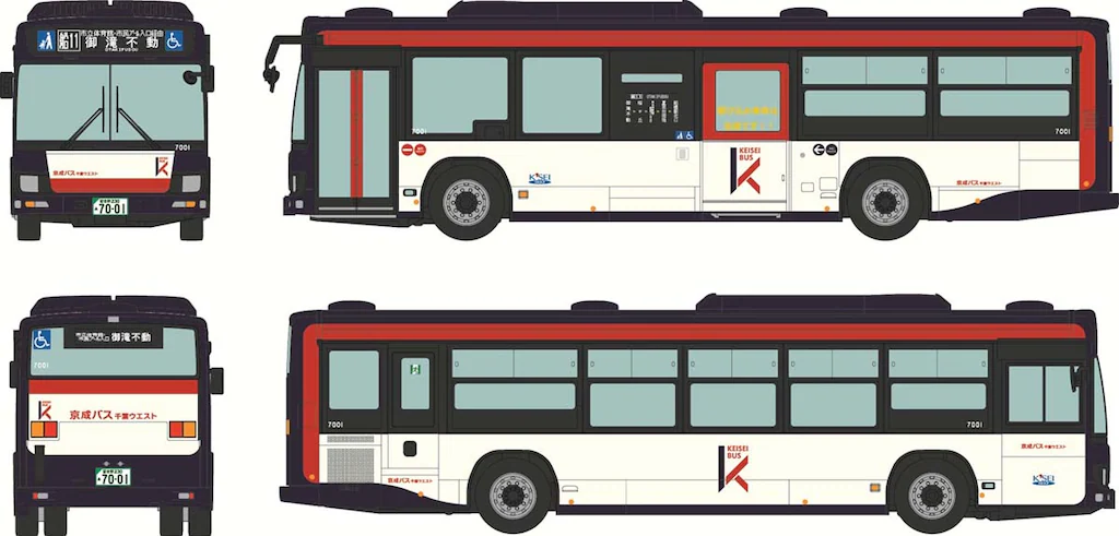 トミーテック (HO) JH063 全国バスコレクション80 京成バス千葉ウエスト