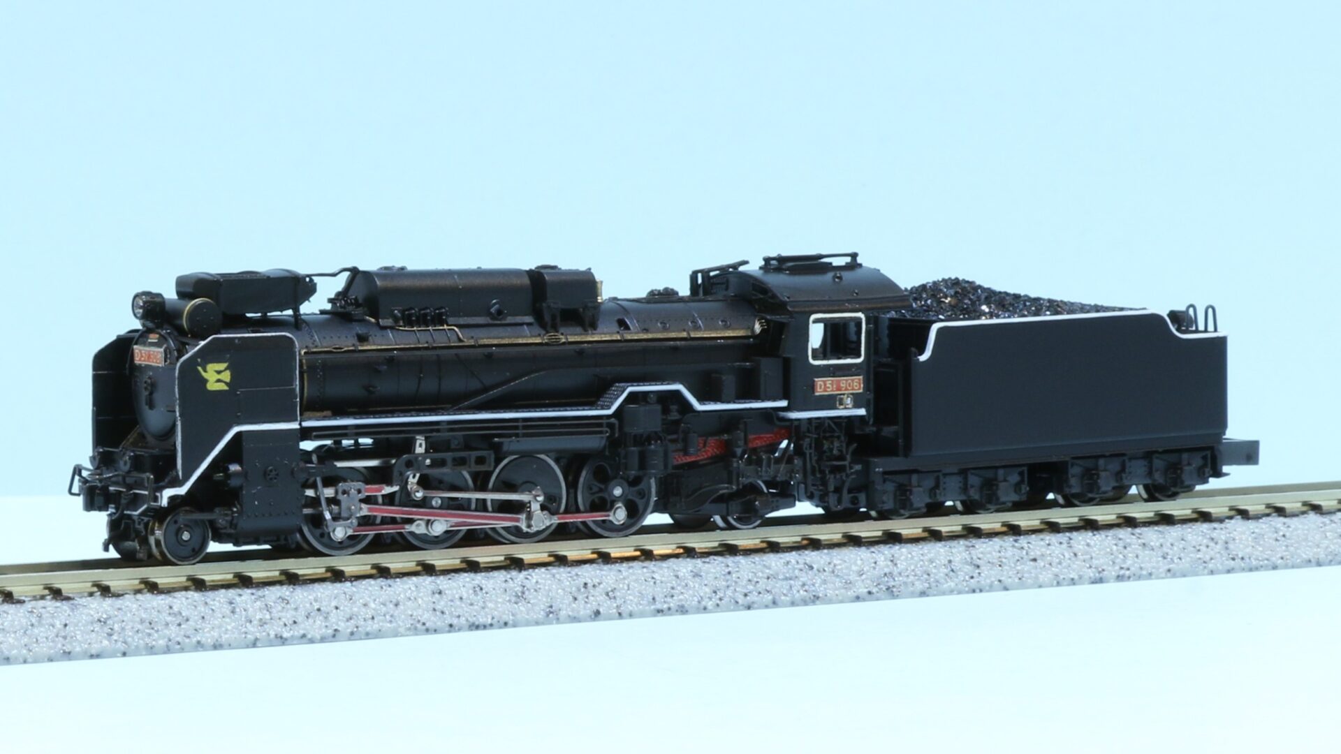 KATO京都駅店特製品 Ｄ５１ ９０６ ピースマーク 奈良運転所（赤ロッド・赤ナンバー）