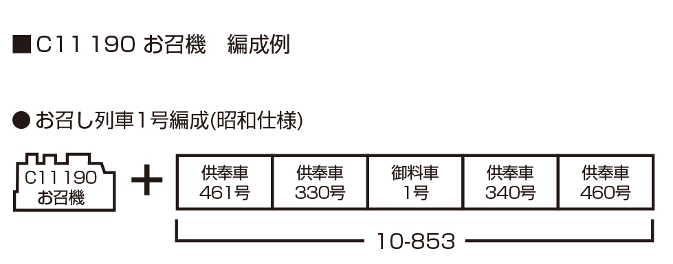 KATO カトー 2021-2 C11 190 お召機
