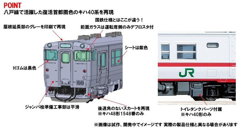 TOMIX トミックス 97979 特別企画品 JR キハ40系ディーゼルカー（復活首都圏色・八戸運輸区）セット